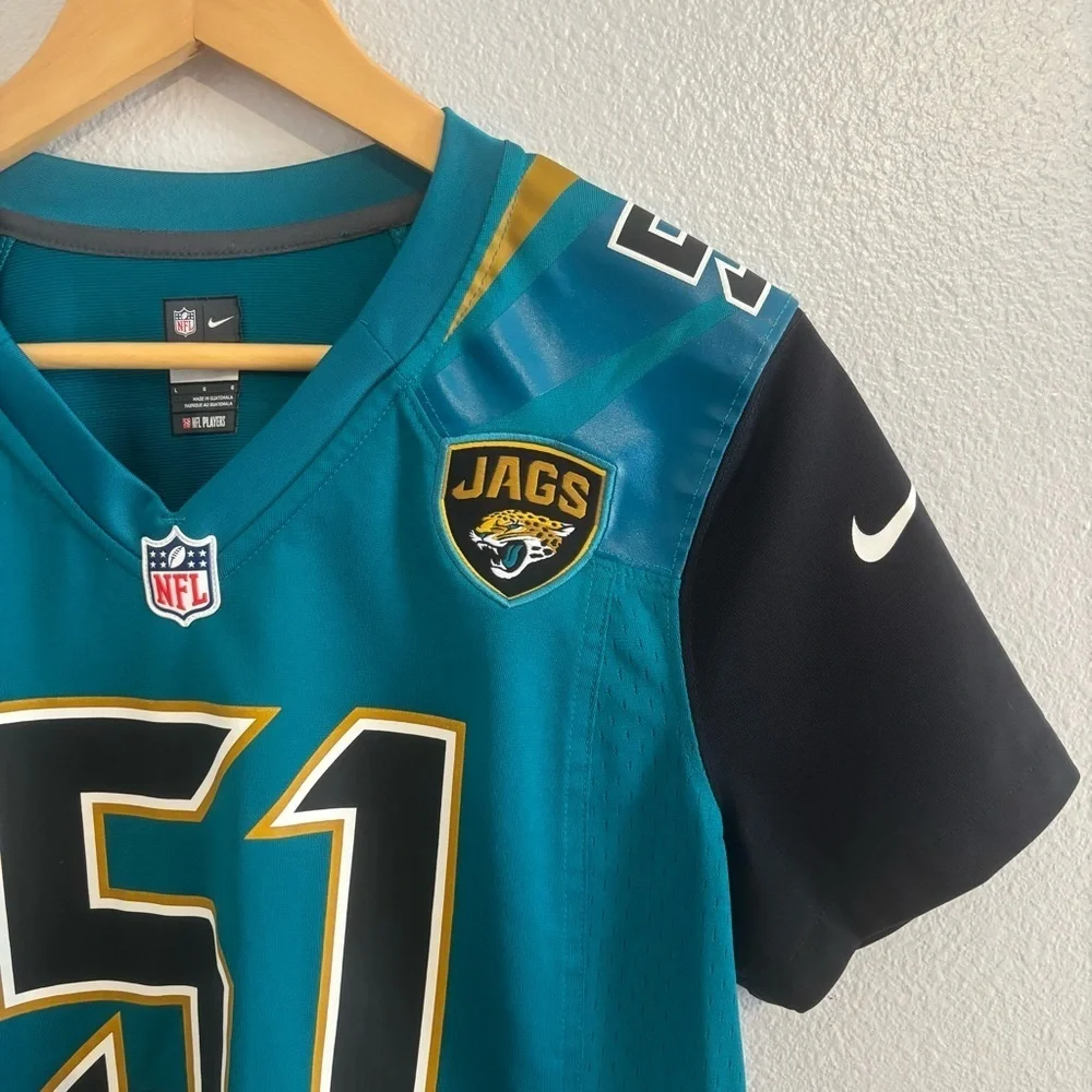 Nike NFL Jacksonville Jaguars #51 Paul Posluszny Women’s On-Field Jersey L